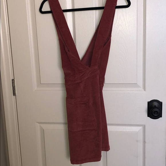 Lulu’s rust color overall dress. NWT! - Picture 3 of 4